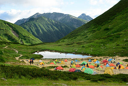 双六小屋テント場